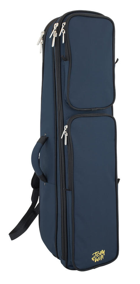26TB-387 - Tom & Will trombone gig bag Blue with blue interior