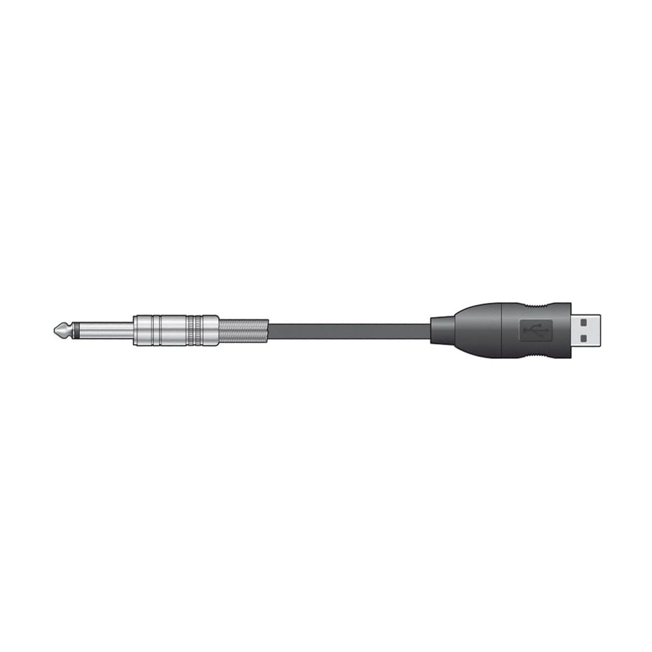 SK173615 - Citronic mono 6.3mm jack to USB converter cable - 3m Default title