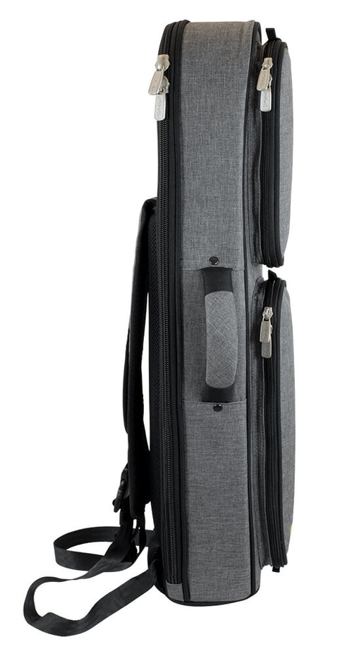 36SSX-315 - Tom & Will soprano sax gig bag Grey with red interior