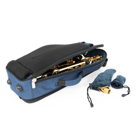 36AS-387 - Tom & Will alto sax gig bag Blue with blue interior