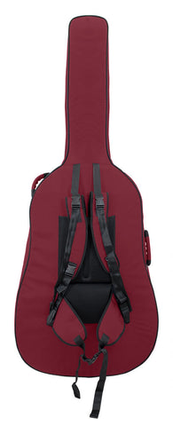 46BS34-359 - Tom & Will double bass gig bag 3/4 size Burgundy with grey interior