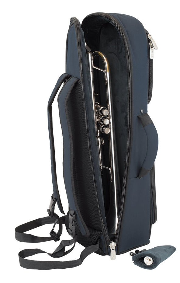 26TP-387 - Tom & Will trumpet gig bag Blue with blue interior