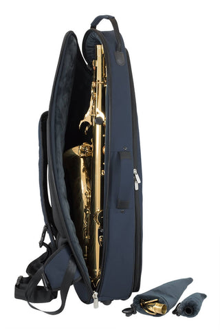 36TS-387 - Tom & Will tenor sax gig bag Blue with blue interior