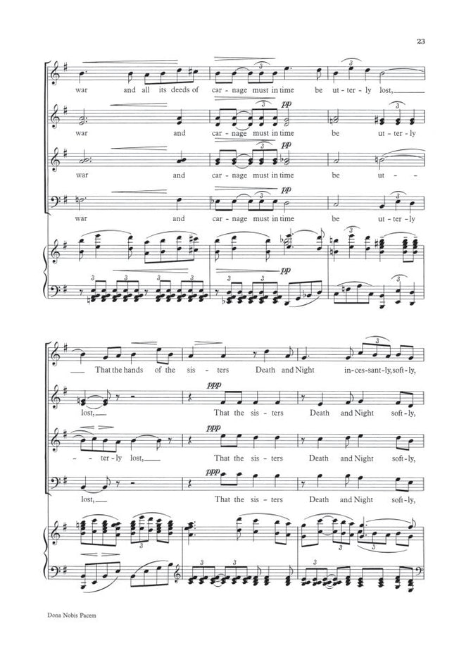 OUP-3388611 - Vaughan Williams Dona Nobis Pacem: Vocal score Default title