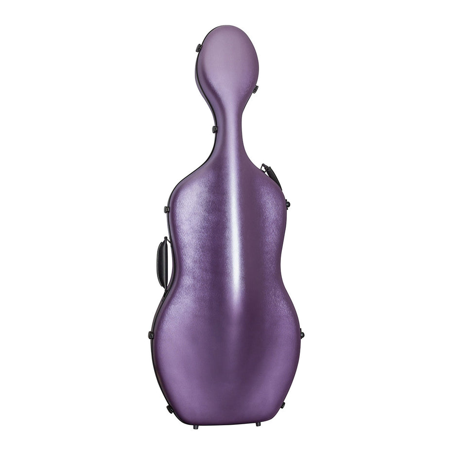 CLPC1PR - Hidersine hard polycarbonate cello case Purple gloss