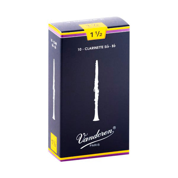 CR1015 - Vandoren 'Blue Box' Bb clarinet reeds 1.5 (box of 10)