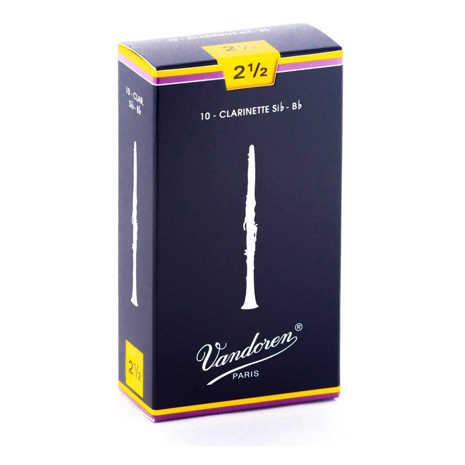 CR1025 - Vandoren 'Blue Box' Bb clarinet reeds 2.5 (box of 10)