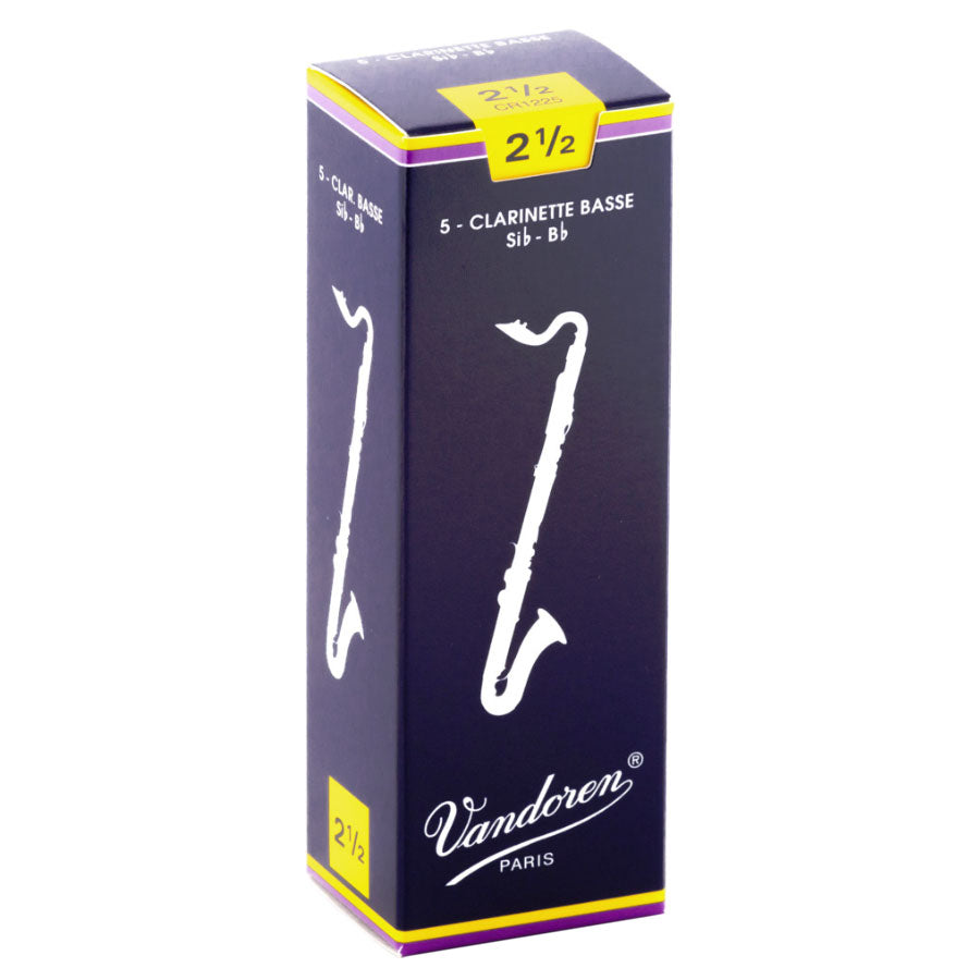 CR1225 - Vandoren Bb bass clarinet reeds box of 5 2.5