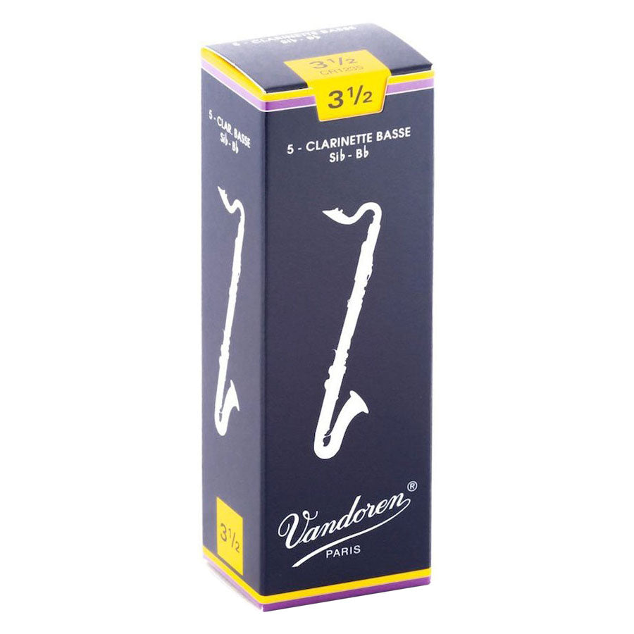 CR1235 - Vandoren Bb bass clarinet reeds box of 5 3.5