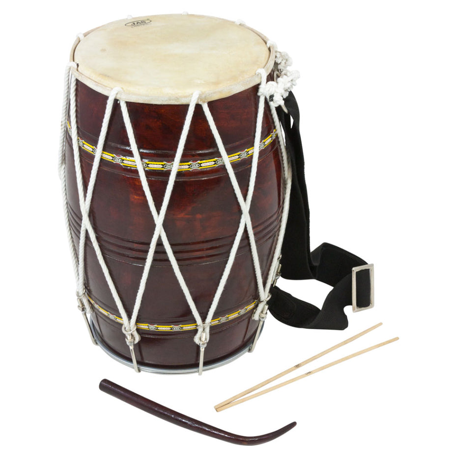 D144 - JAS Musicals traditional full size wooden bhangra dhol Default title