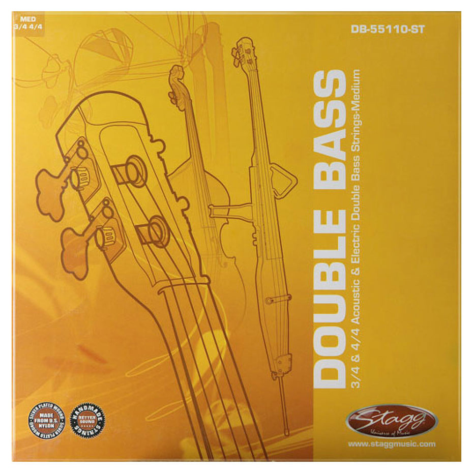 DB-55110-ST - Set of 3/4-4/4 size budget double bass strings Default title