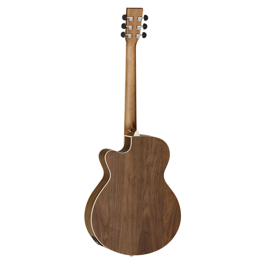 DBT-SFCE-BW - Tanglewood Discovery super folk cutaway guitar Black walnut