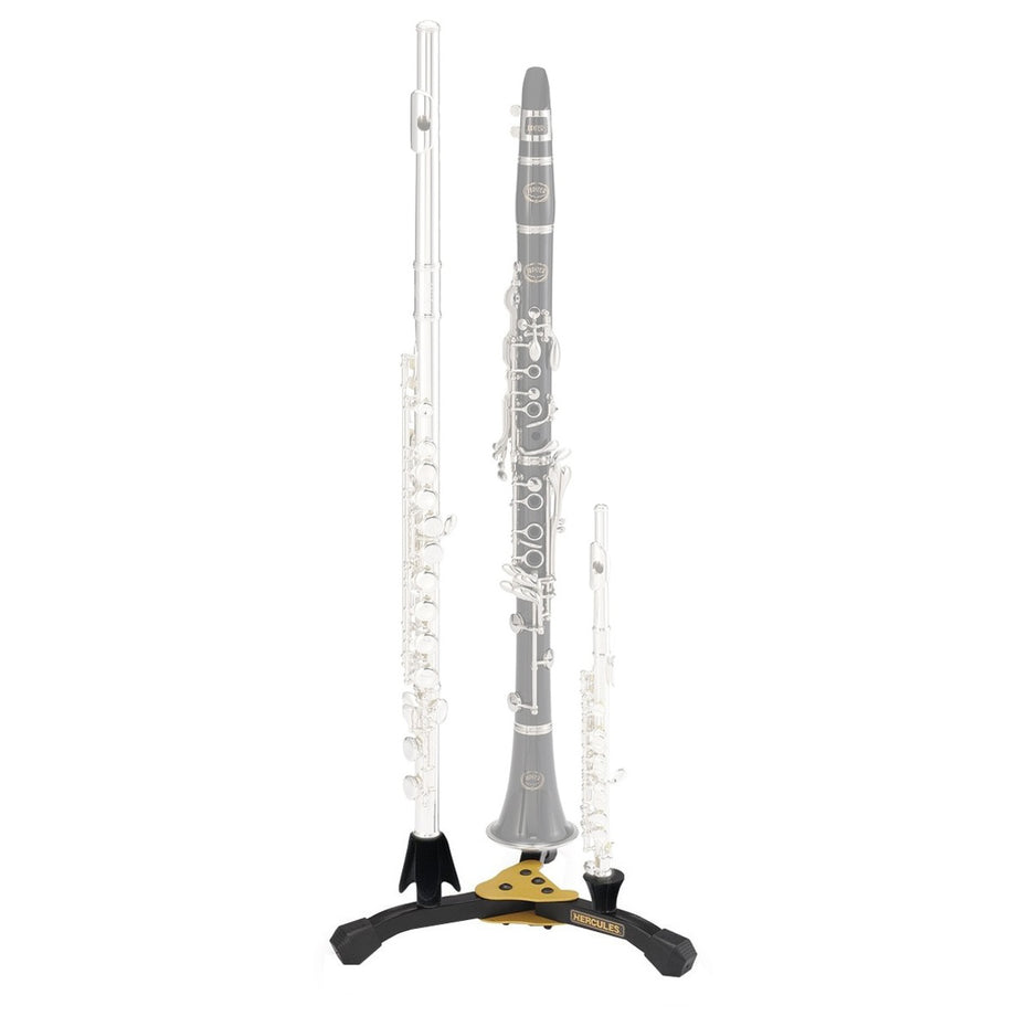 DS543BB - Hercules flute, clarinet and piccolo combo stand Default title