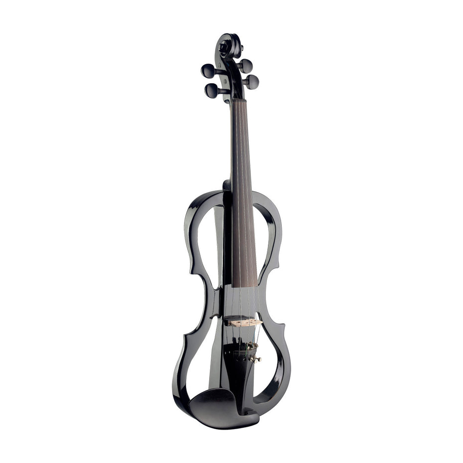 EVNX44-BK - Stagg silent traditionally shaped electric violin outfit Black