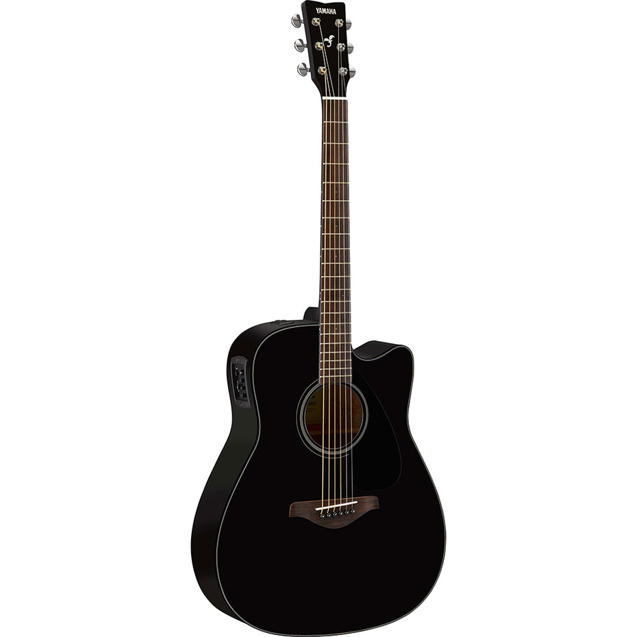 FGX800CBLII - Yamaha FGX800CII 4/4 dreadnought cutaway electro-acoustic guitar Black gloss