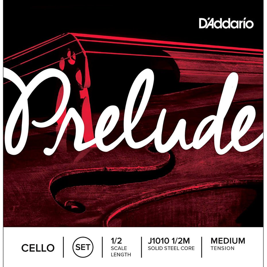 J1010M-12 - D'Addario Prelude cello string set 1/2 size