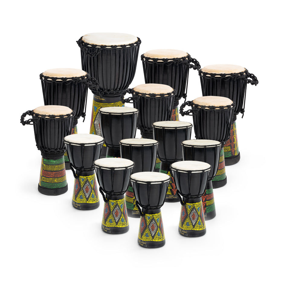 JBD-15PK - Percussion Workshop djembe pack 15 player pack