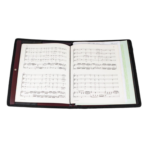 MP11630CUST-MR - Choral music folder with custom print design Maroon