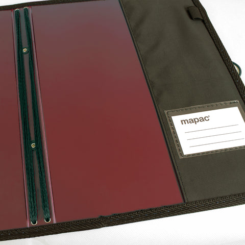 MP11630CUST-MR - Choral music folder with custom print design Maroon