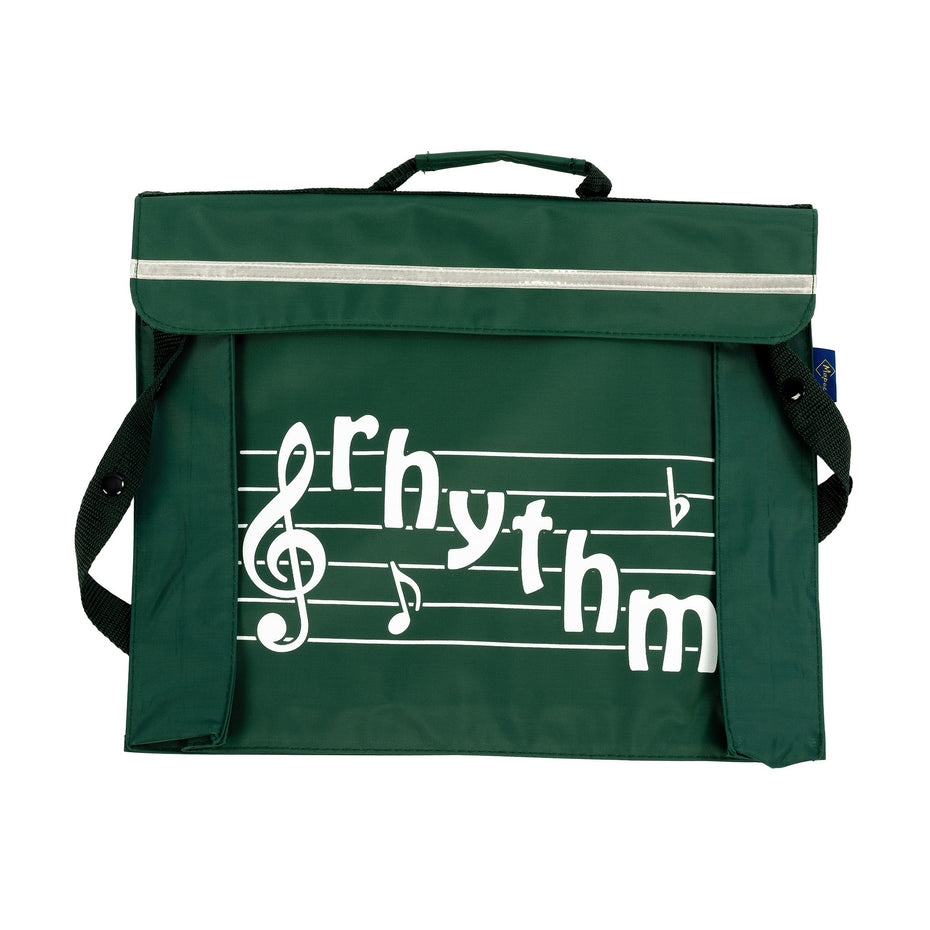 MP11782-GR - Primo music bag with 'Rhythm' design Green
