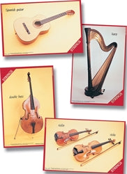 MU2226 - Musical Instrument Families - Strings. Pack of 8 posters Default title
