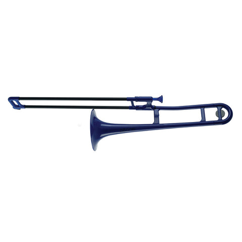 PBONE1BL - pBone plastic Bb tenor trombone Blue