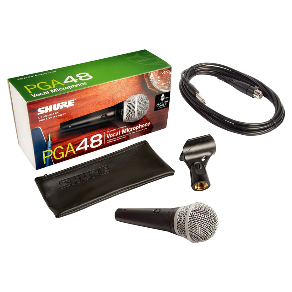 PGA48-QTR - Shure PGA48 alta vocal microphone XLR female to 1/4