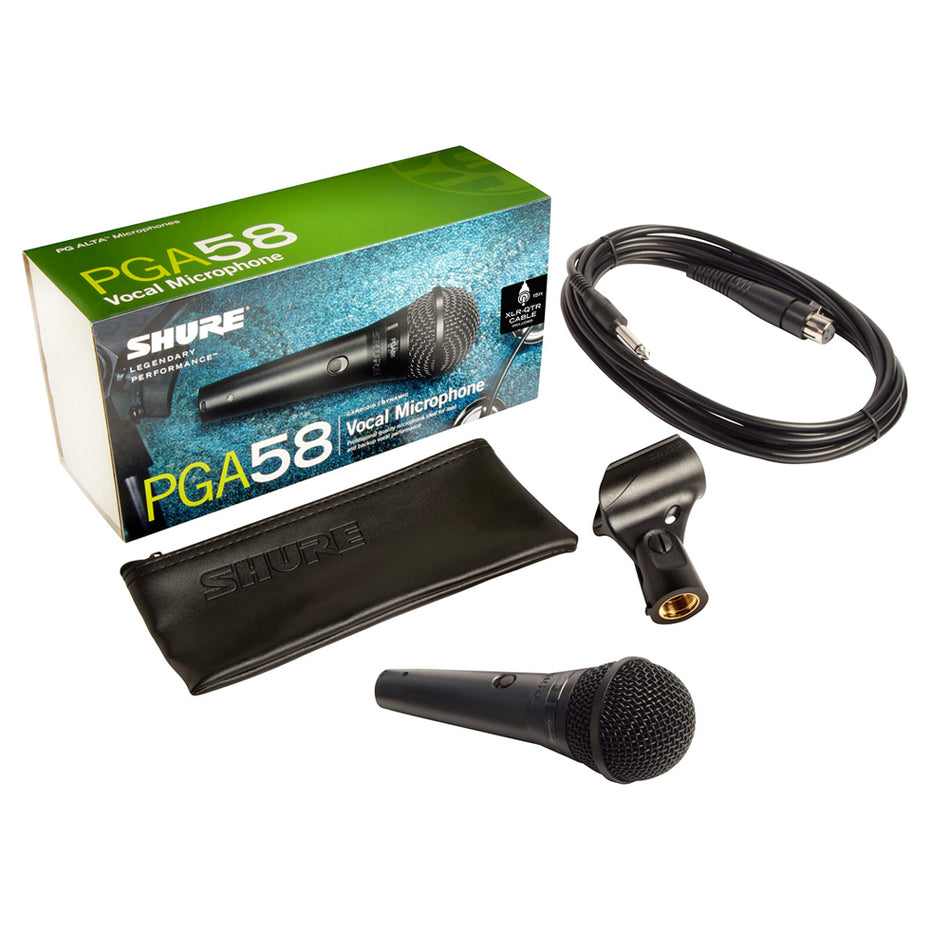 PGA58-QTR - Shure PGA58 alta vocal microphone XLR female to 1/4