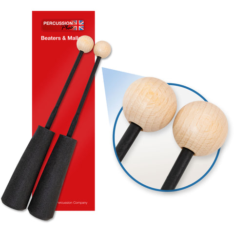 PP755 - Percussion Plus PP755 Easy Grip hard wooden beaters Default title