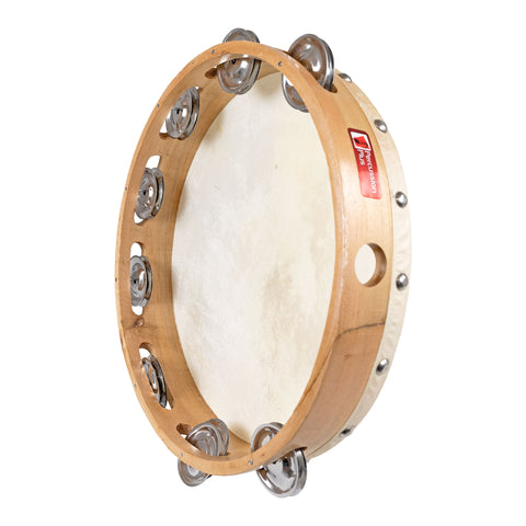 PP873 - Percussion Plus wood shell tambourine 10