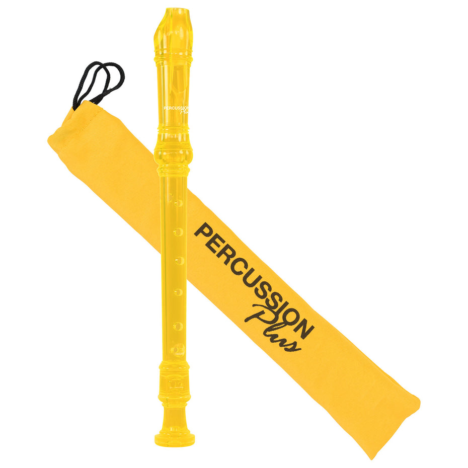 PP916 - Percussion Plus PP912 descant recorder Transparent yellow