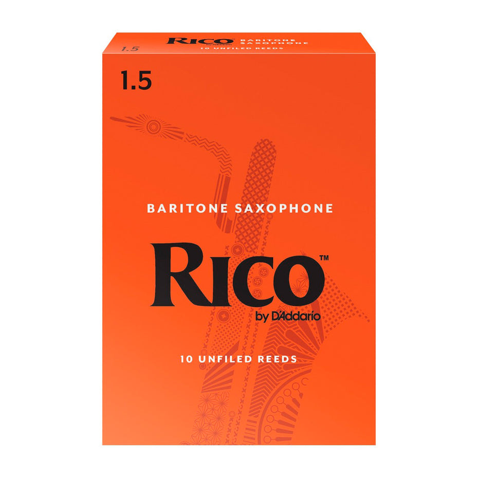 RLA1015 - Rico box ot 10 Eb baritone saxophone reeds 1.5 (box of 10)