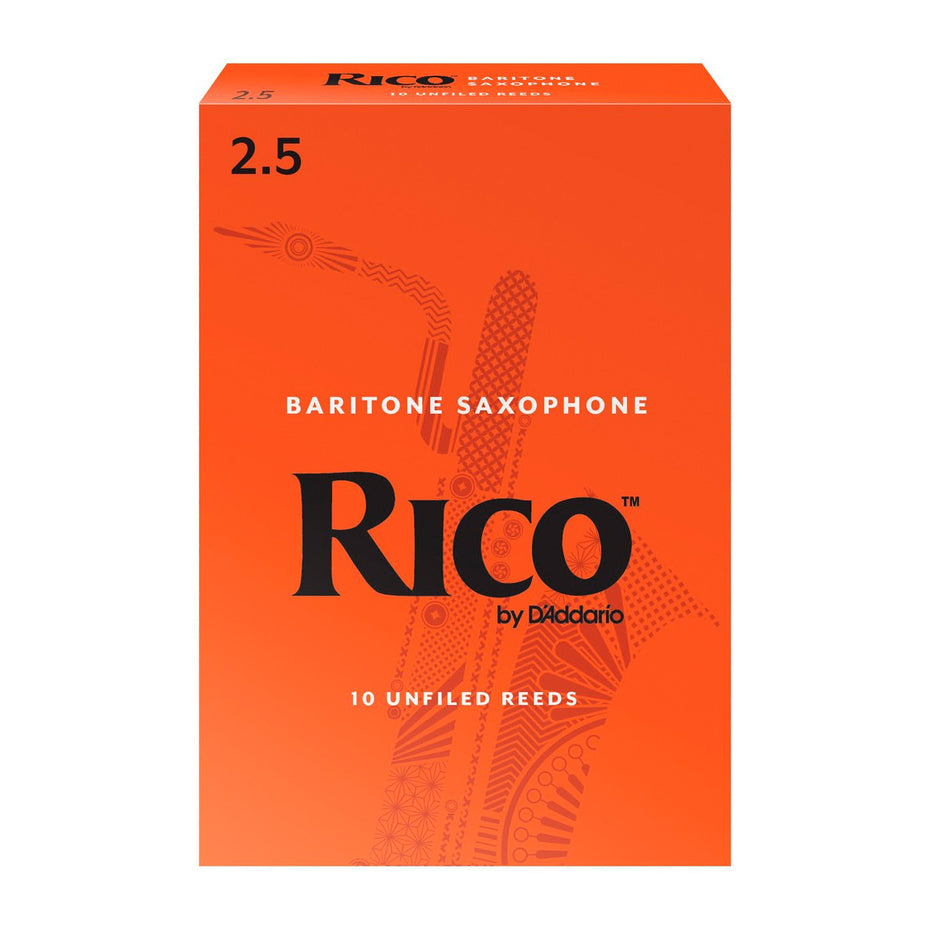 RLA1025 - Rico box ot 10 Eb baritone saxophone reeds 2.5 (box of 10)