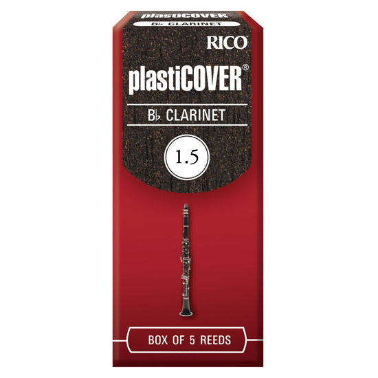 RRP05BCL150 - Rico Plasticover Bb clarinet reeds 1.5 (box of 5)