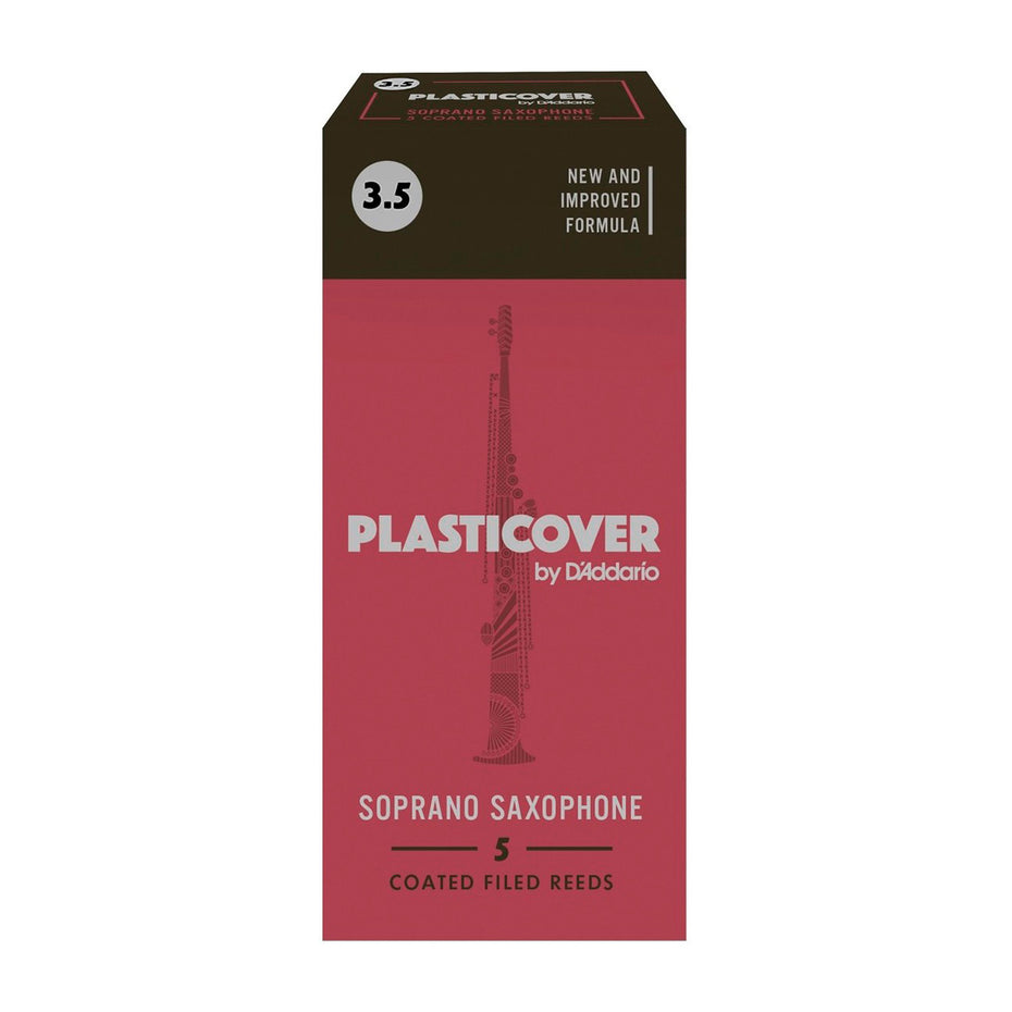 RRP05SSX350 - Rico Plasticover box of 5 x soprano saxophone reeds 3.5
