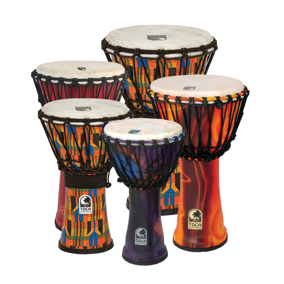 SFDJ-5PK - Toca Freestyle djembe pack - rope tuned - 5 player pack Default title