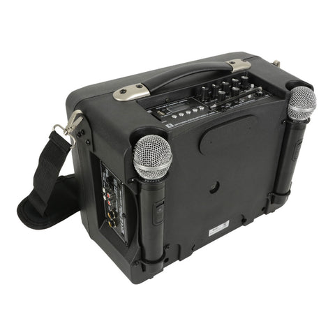 SK178808 - QTX DELTA-50 portable desktop PA with 2 VHF microphones Default title