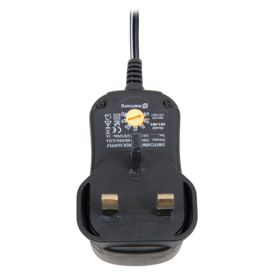 SK661401 - Adjustable cord multi power adaptor 1000mA