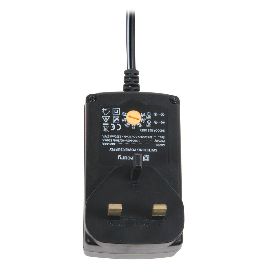 SK661406 - Adjustable cord multi power adaptor 2250mA