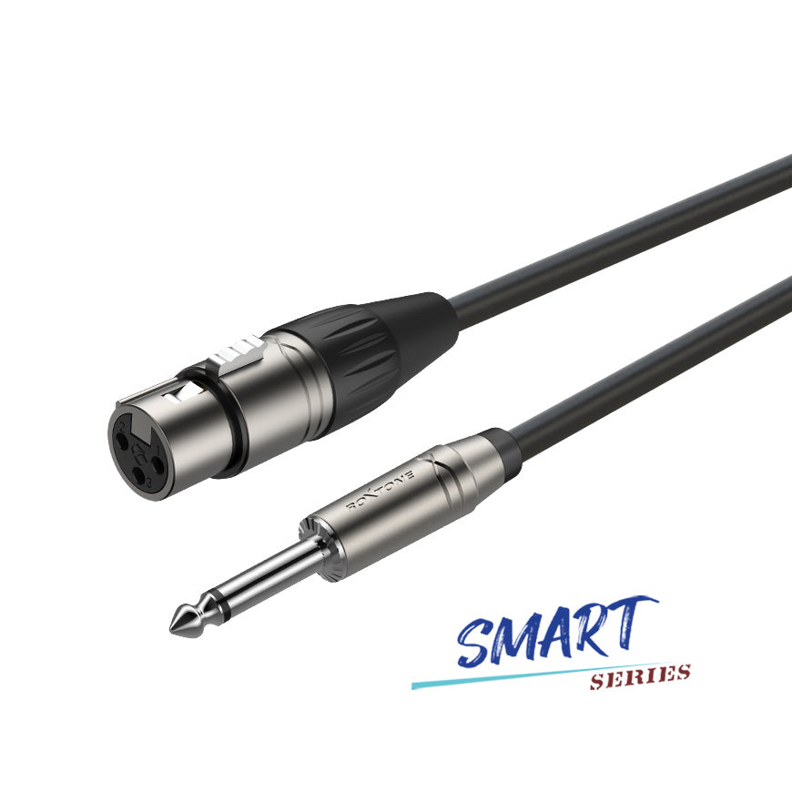 SMXJ210L5 - Roxtone Smart female XLR to mono large jack cable - 5m Default title