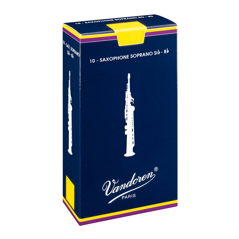 SR201,SR2015,SR202,SR2025,SR203,SR2035 - Vandoren Bb soprano saxophone reeds box of 10 2