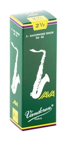 SR2725 - Vandoren Java Bb tenor saxophone reeds box of 5 2.5