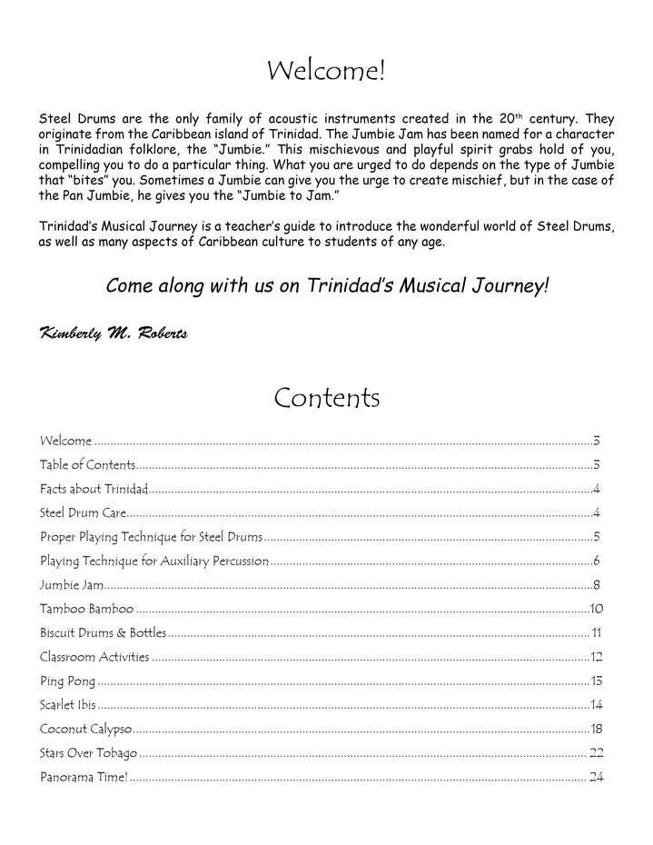 JJ5503 - Trinidad's Musical Journey Teacher's Guide Book Default title