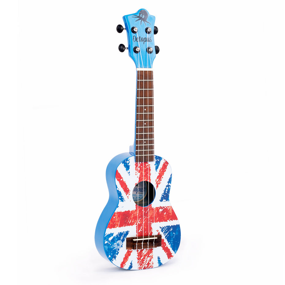 UK205-UJB - Octopus Academy graphic soprano ukulele - Union Jack Flag Default title