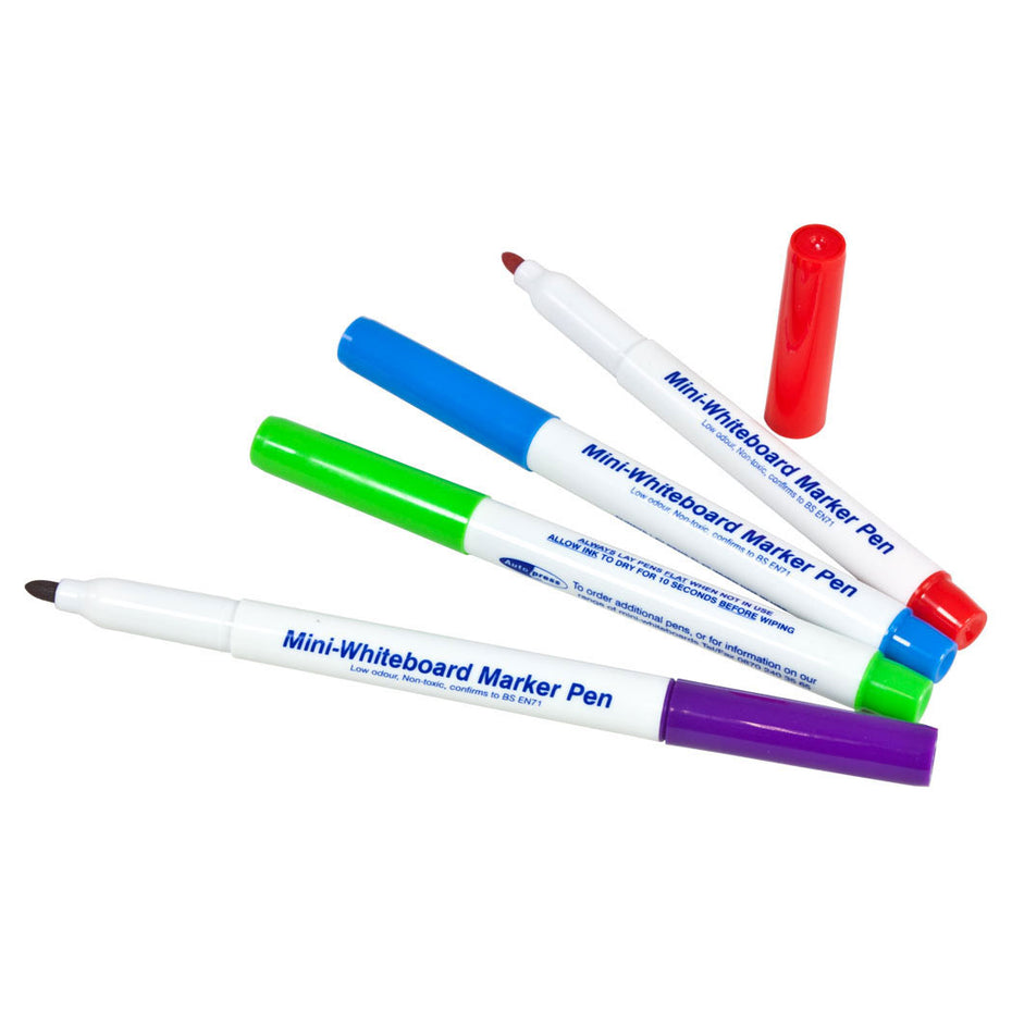 WB12 - Set of 4 dry wipe colour pens for white boards Default title