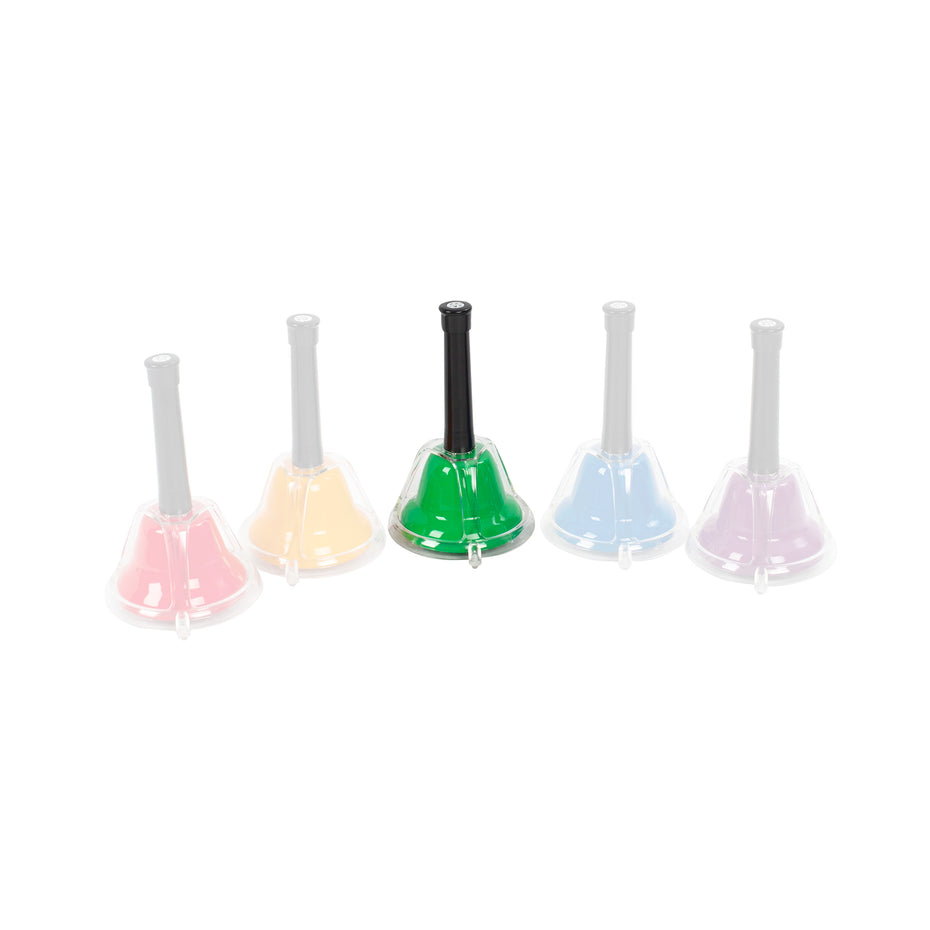 PP276-FSHARP70 - Percussion Plus PP276 combi hand bell individual accidental note F#70 emerald green