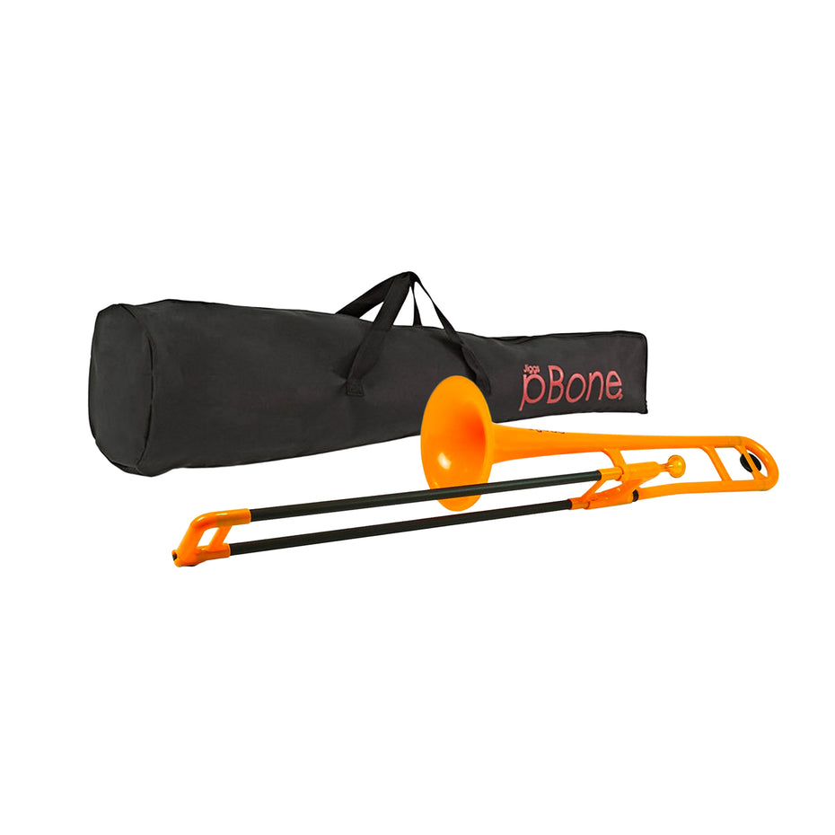 PBONE1O - pBone plastic Bb tenor trombone Orange