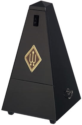 W806M - Wittner traditional wooden metronome, without bell Black satin
