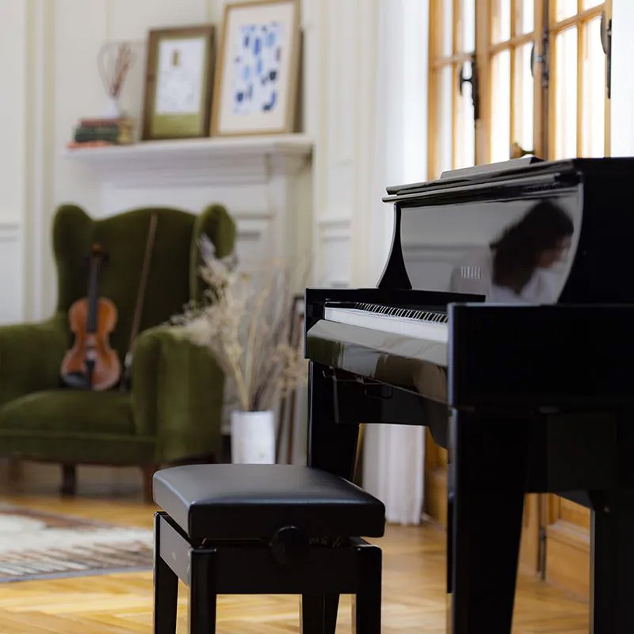 N1X-PE - Yamaha AvantGrand N1X hybrid piano in polished ebony A1