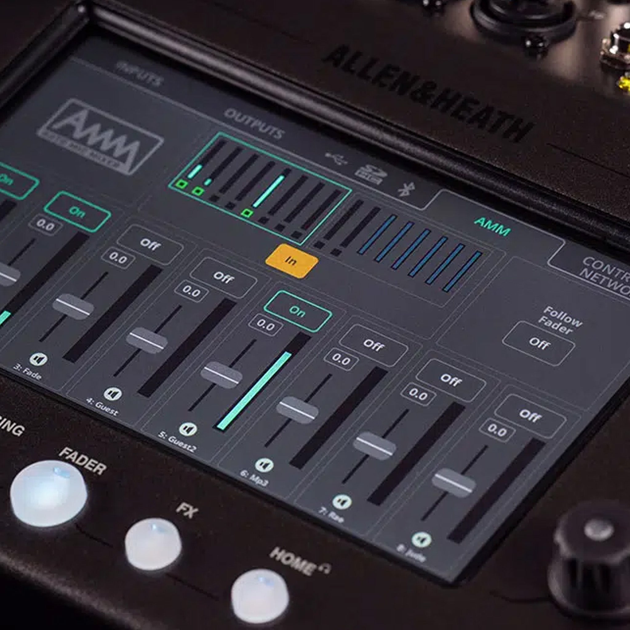 Allen & Heath CQ12T – 12-Kanal-Mixer Mit Touchscreen & USB-Recording